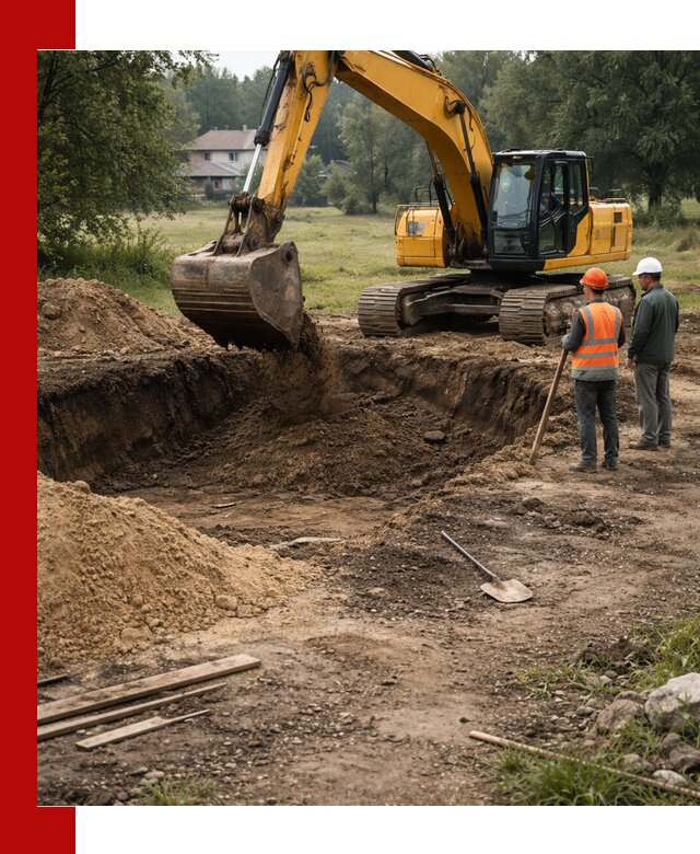 Рытье котлована под фундамент в Энгельс (быстро и недорого)