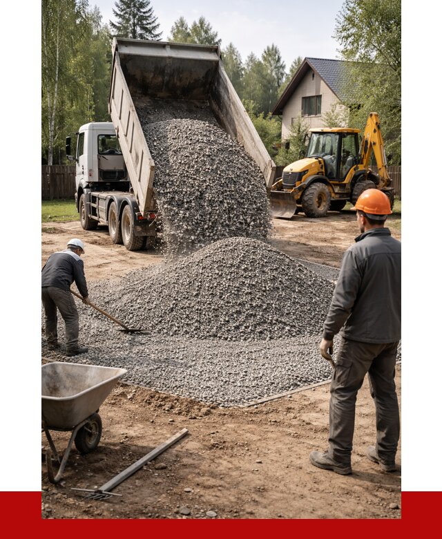 Отсыпка участка щебнем в Энгельс от 6928 р. ПРОНЕРУДЭнг