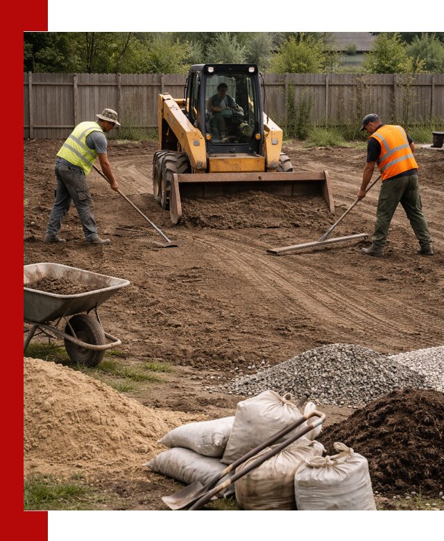 Выравнивание участка под строительство и благоустройство в Энгельс